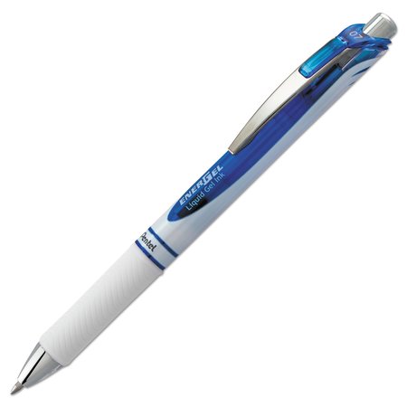 PENTEL RTX Retractable Liquid Gel Pen, .7mm, Wh BL77PW-C